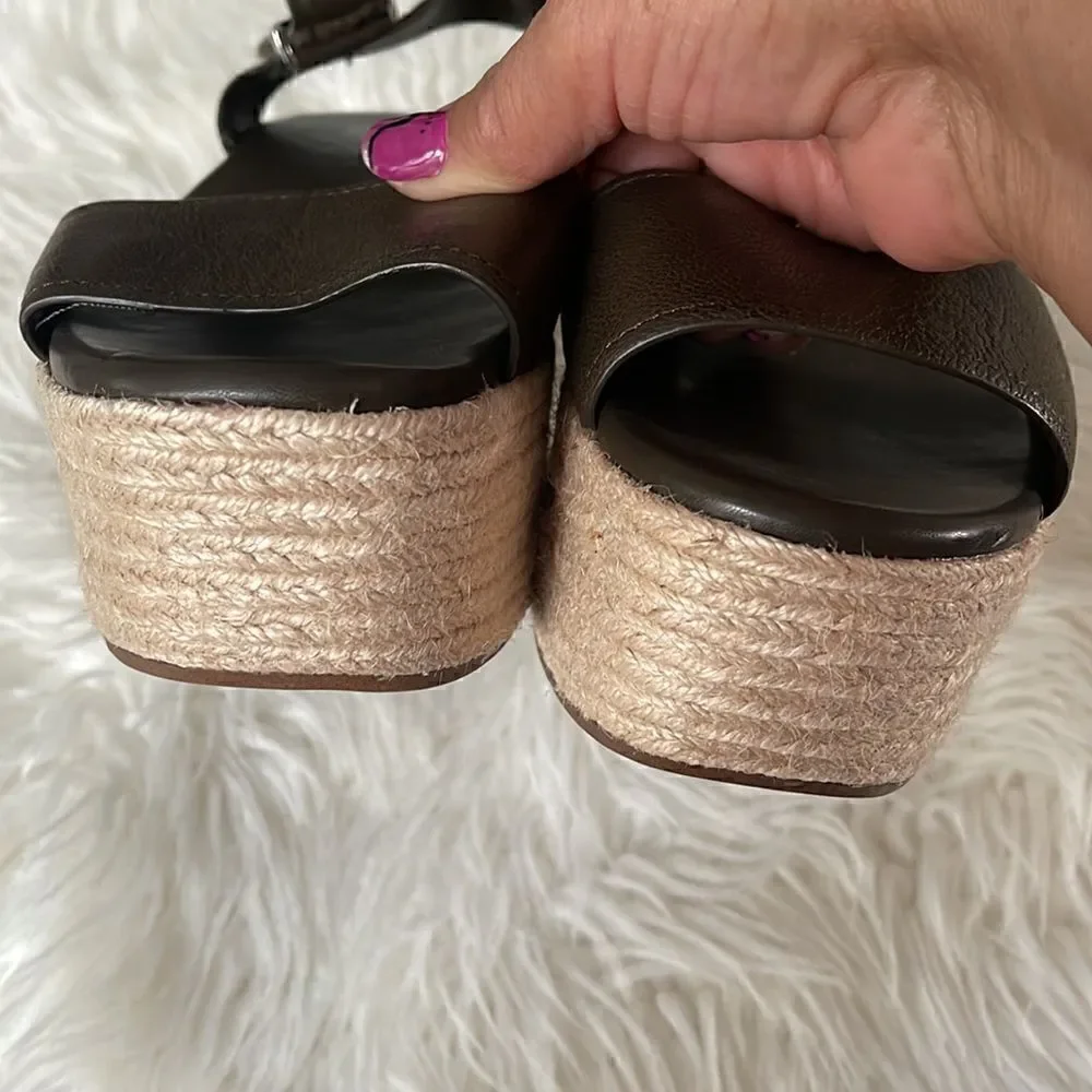 FRANCO SARTO LEATHER ESPADRILLES NWOT SIZE 8.5